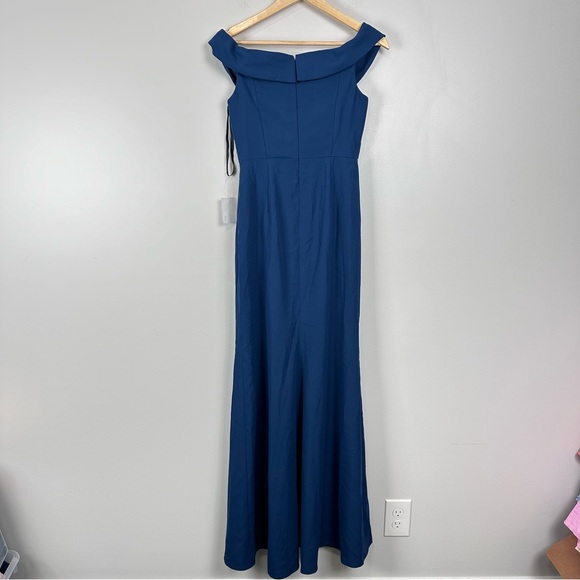 AFTER SIX MADELYN · STYLE 6872 · CREPE - Atlantic Blue Various - Picture 8 of 9